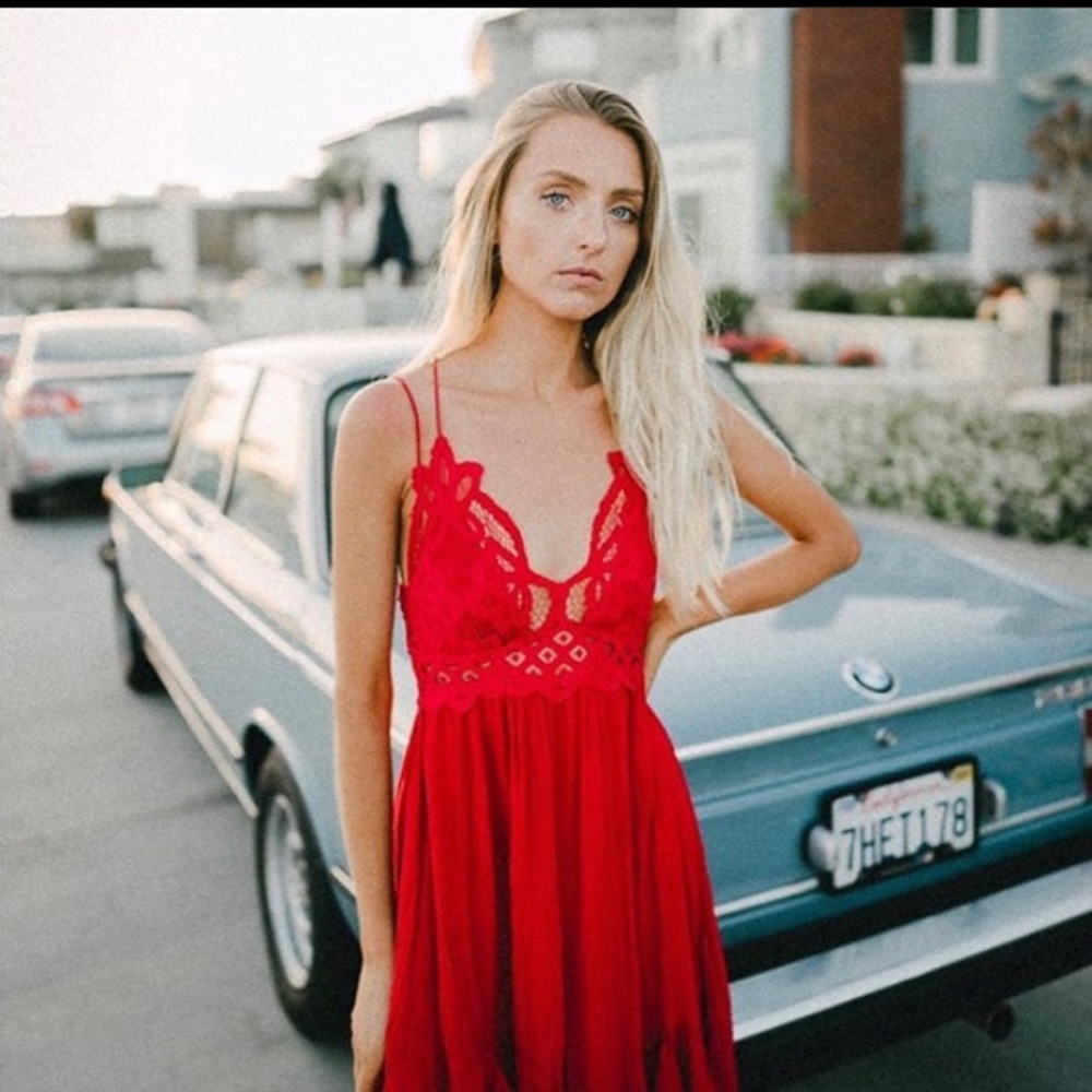 Free People One Lace Slip Dress